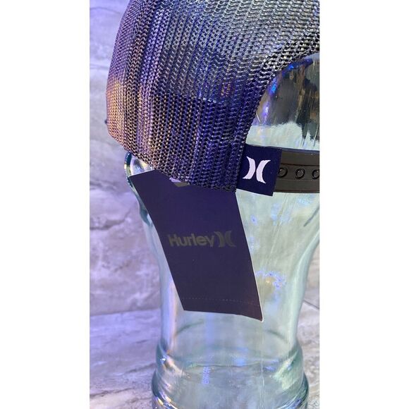 Hurley Icon Men's Utah Trucker Hat Mesh Snapback Black Curved Bill One Size - Picture 7 of 8